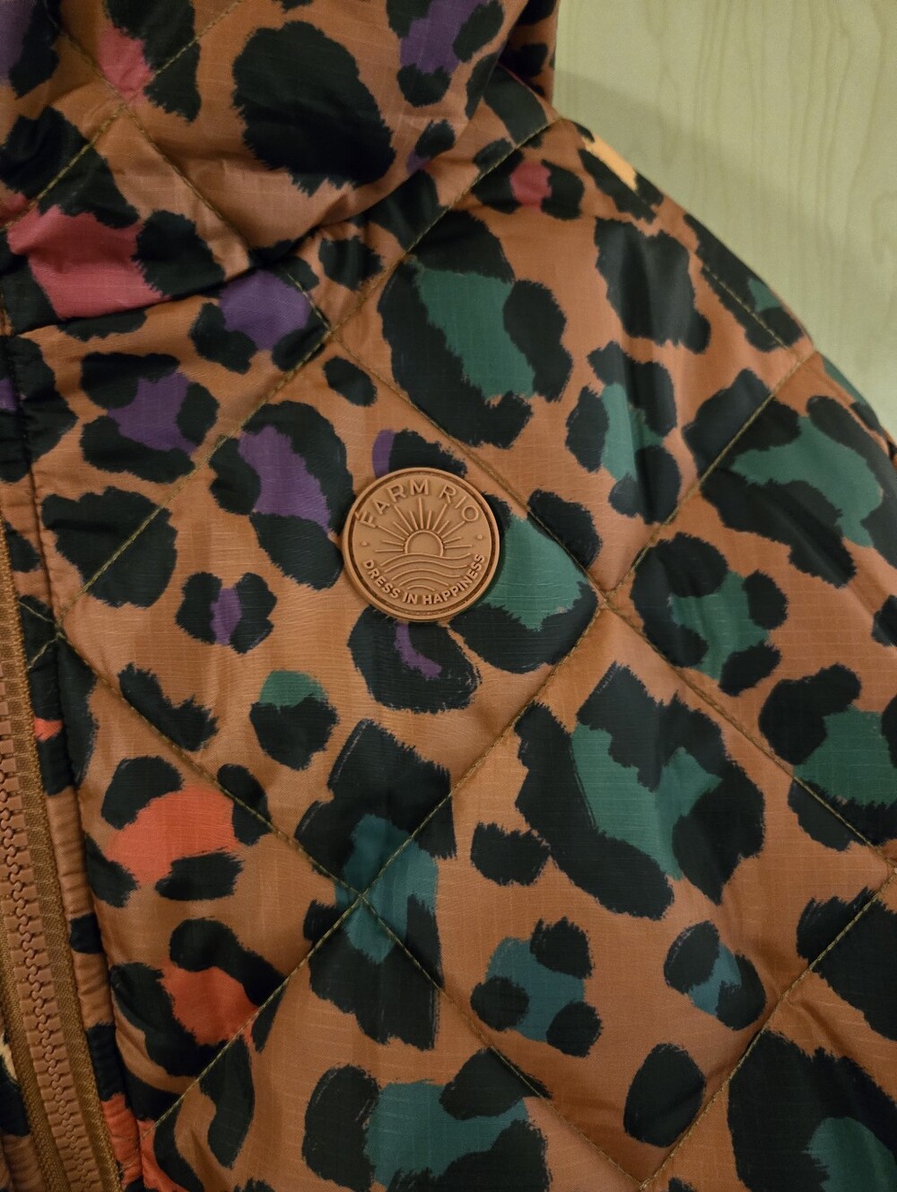 NWT Farm Rio Reversible Hooded Puffer Coat (M) - Picture 2 of 11